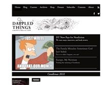 Tablet Screenshot of dappledthings.org